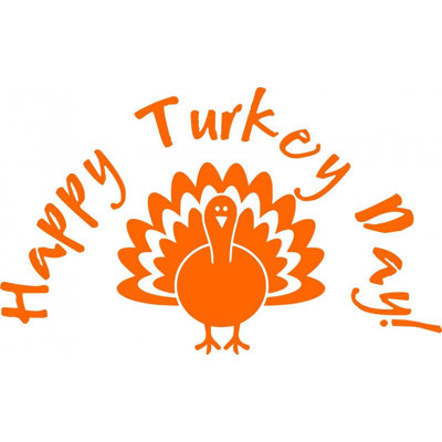 Décalcomanie murale fêtes turquie-thanksgiving