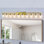 10 lumières de meuble-lavabo dorées pour miroir, éclairage mural doré moderne de 52 pouces pour la chambre à coucher et le salon