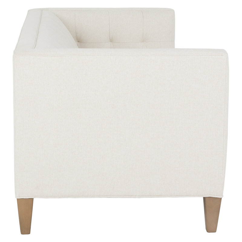 Dominique Leather Loveseat, 1130 Pottery, Montego Bay