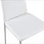Ensemble de chaises de salle à manger de style moderne pour 4 personnes avec cuir PU confortable et pieds de chaise chromés argentés