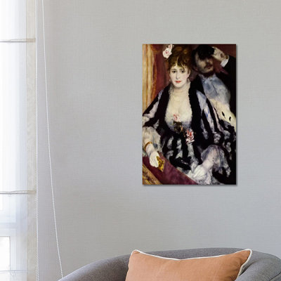 The Theatre Box (La Loge) by Pierre-Auguste Renoir - Wrapped Canvas Painting