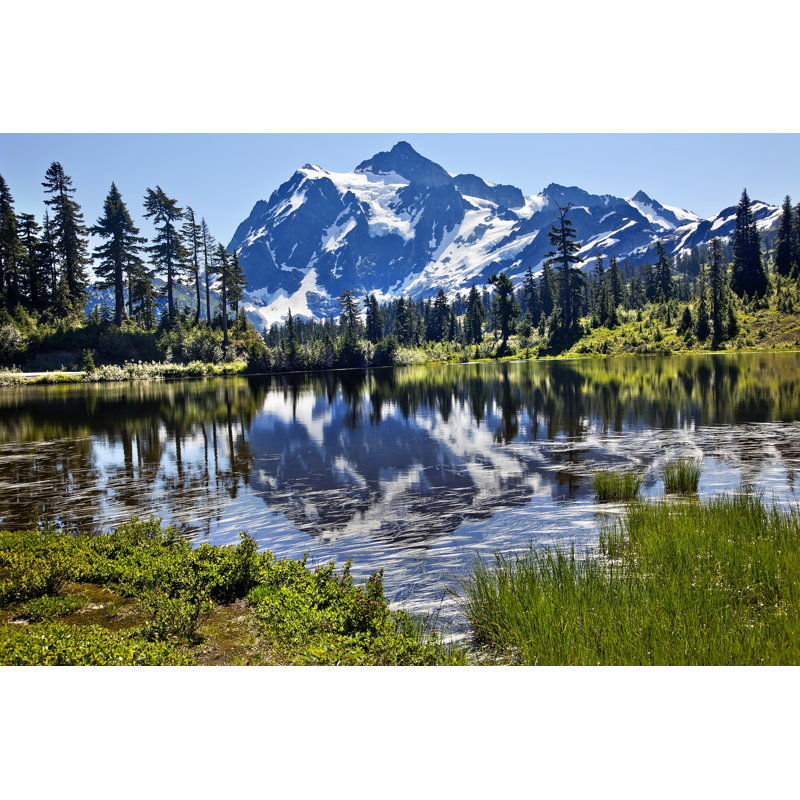 Reflection Lake Mount Shuksan, Washington - Wrapped Canvas Print, 30cm H x 46cm W x 3.8cm D
