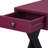 Port Side Table With Practical Drawer In Burgundy/Black Style Elegant Ports And Convenient Black/Burgundy