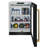 ZLINE Autograph 24 in. Touchstone Beverage Fridge with Black Steel Door and Gold Helix Handle-119346636