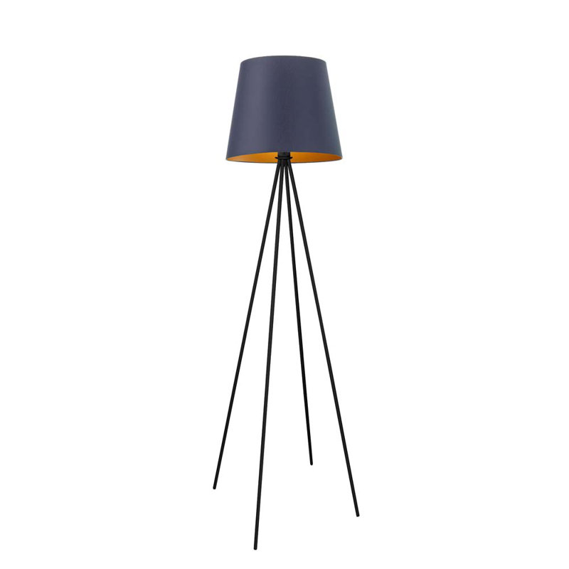 Arlaine 157 H cm Floor Lamp, Green/Gold Inside, Pink