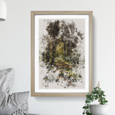 Sunlight Forest Vol.7 Watercolour - Picture Frame Graphic Art