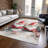 Machine Washable Indoor/Outdoor Christmas Gnome Xhevrie Ivory Rug-872981222