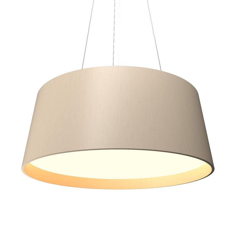 1 - Light LED Pendant, Organic Cappuccino