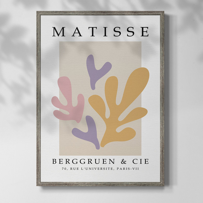 Matisse Cccxxxiv, reproduction d'art encadrée - bois massif, H 21 po x l 17 po