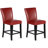 LUMERA Collection Modern Black Faux Leather Bar Stool – High Back, Cushioned Seat, Durable Wood Frame, Counter & Bar Height Seating for Kitchen, Island, Home Bar, Pub-885431916-885431917