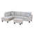 Gray White Flannelette