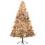 Arbre de Noël articulé artificiel enneigé 6,5 / 7 pi avec lumières claires et base en métal