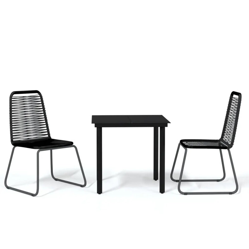 Hannah-Leigh 2 - Person Patio Dining Set Square Table