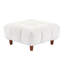 Canapé modulaire convertible de 111,81 pouces, canapé en L avec canapé en tissu, canapé moderne de style guimauve de style crème pour le salon et le bureau