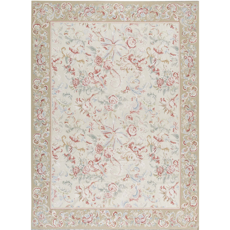 Aubusson Wool Area Rug
