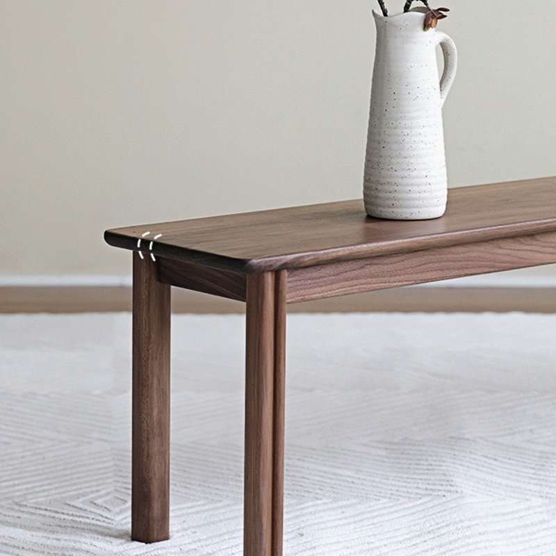 Banc en bois massif Trinka, H 16,92 po x l 62,99 po x P 11,81 po