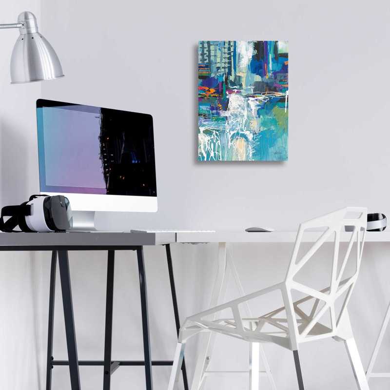 «Motion» par Jeanette Vertentes, art mural en verre acrylique, H 16 po x l 12 po x P 0,13 po