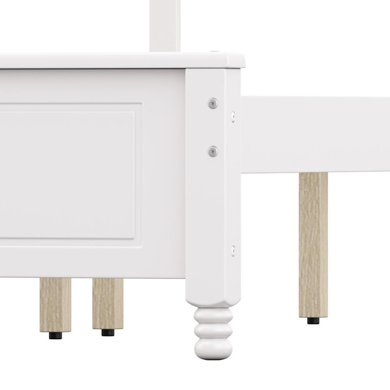 Très grand lit plateforme, White