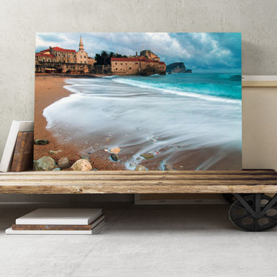 Seascape Montenegro Beach Photographic - Wrapped Canvas