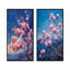 Ensemble de 2 fleurs de cerisier roses et bleues - I-1407030416-1407030441-1407030446