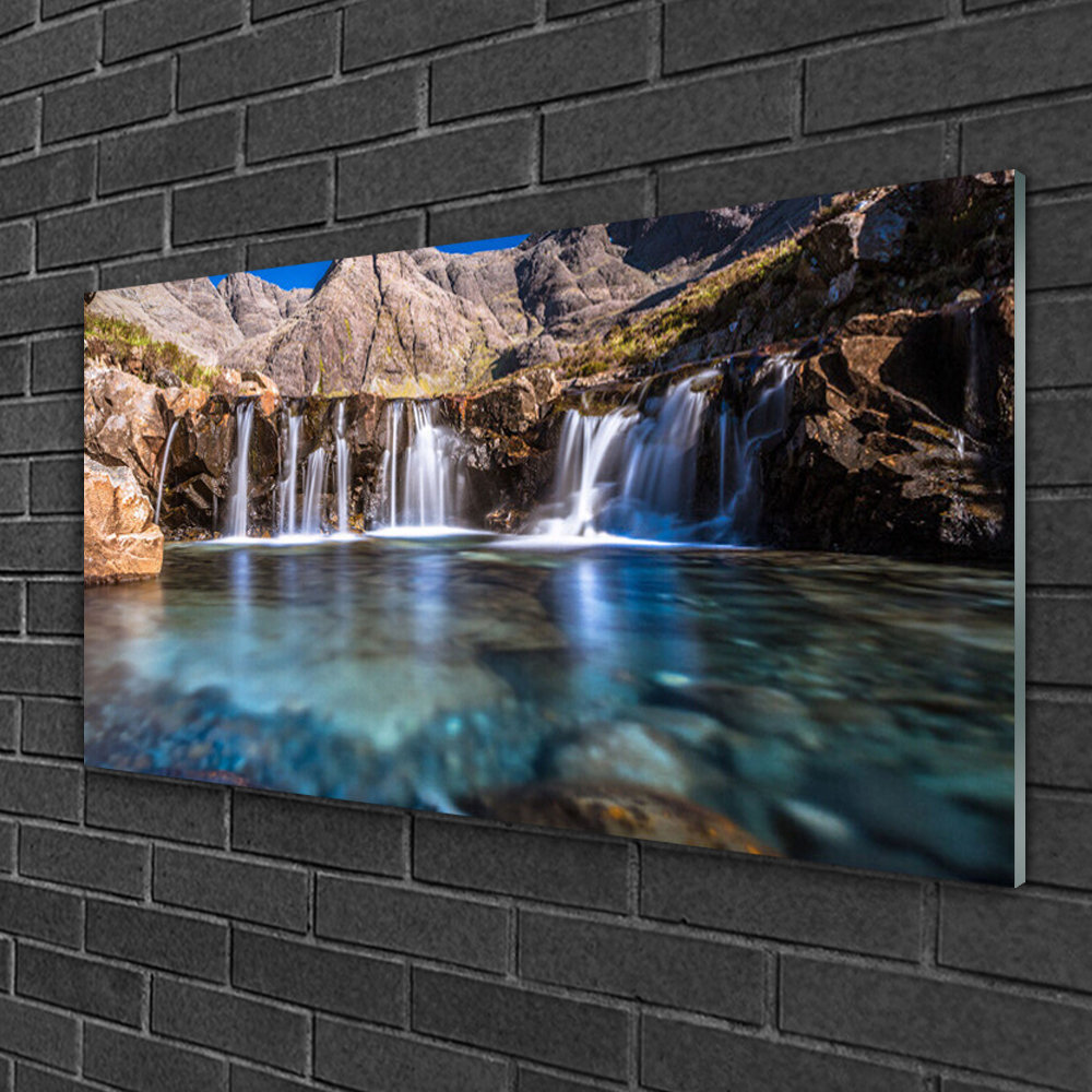 Nature Waterfall - No Frame Print on Glass