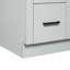 Meuble-lavabo rectangulaire simple de 94 cm (37 pouces) décalé vers la droite, avec comptoir en marbre blanc de Carrare de 3,8 cm (1,5 pouce) d'épaisseur et finition grise.-1700577018-1700577021