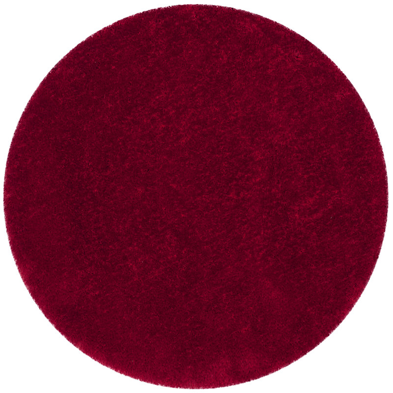 Shortt Shag Hand Tufted Performance Solid Color Rug, Round 4'