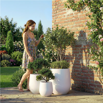 Pot à fleurs conique 1 pièce Signature Genthner pour intérieur et extérieur 