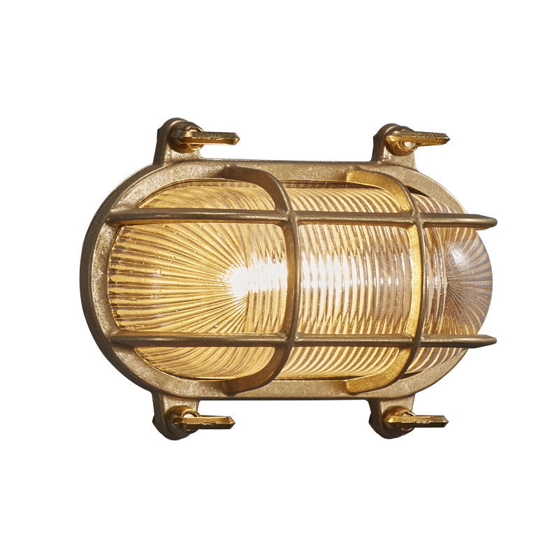 Helford Messing 12.9cm H Outdoor Bulkhead Light