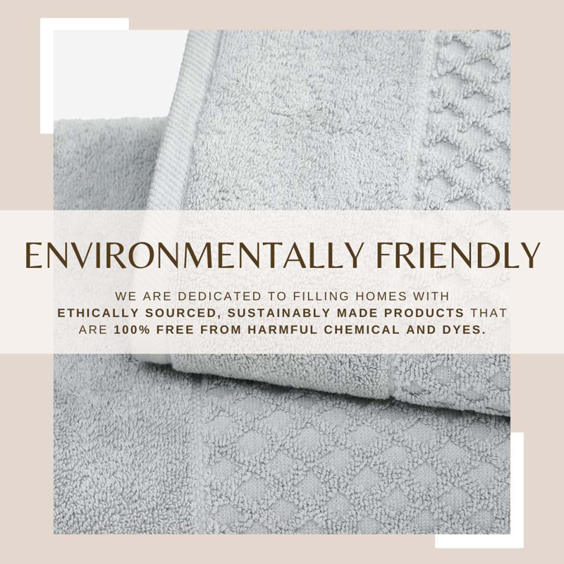 FreshFolds Ultra-Soft & Absorbent 100% Cotton 6-Piece Towel Set