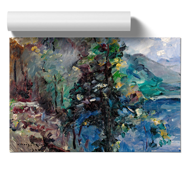 Walchensee Slopes by Lovis Corinth - No Frame Painting, 42cm H x 59cm W x 0.1cm D