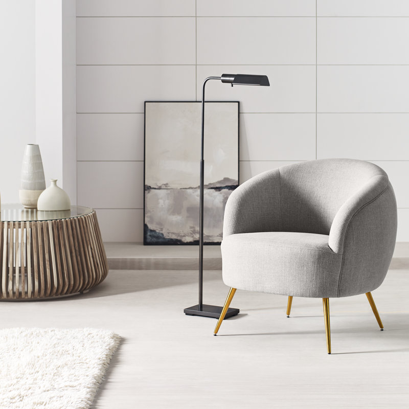 Studio Task Floor Lamp, Polished Nickel