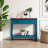 Farmhouse Console Table with Storage Drawer, Shelf - Rustic Entryway & Living Room Side Table in Pagoda Blue-87100416