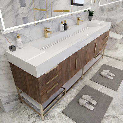 Ensemble de meuble-lavabo double l 83 po Glasgow