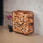 47cm W Cor-Ten Steel Log Rack