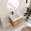 Ensemble de meuble-lavabo simple 24 po avec plateau en résine Burton-284188307-284188310