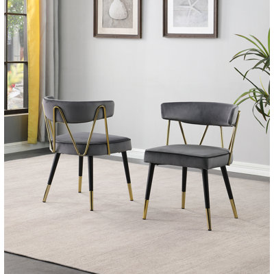Ensemble de chaises de salle à manger en velours