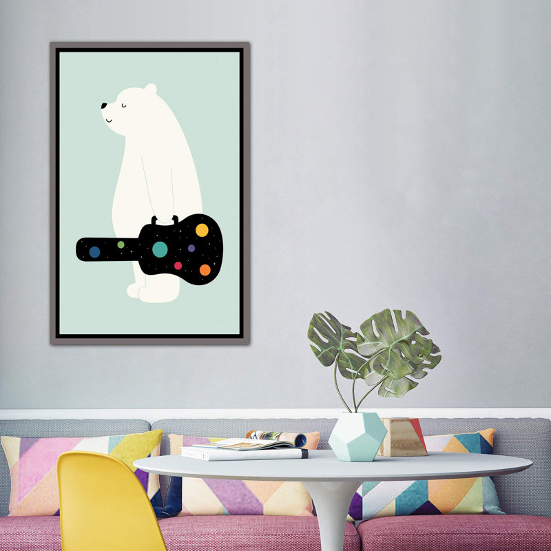 «Chase Your Dreams» par Andy Westface - impression d'art graphique, H 60 po x l 40po x P 1,5 po, Pas de tapis