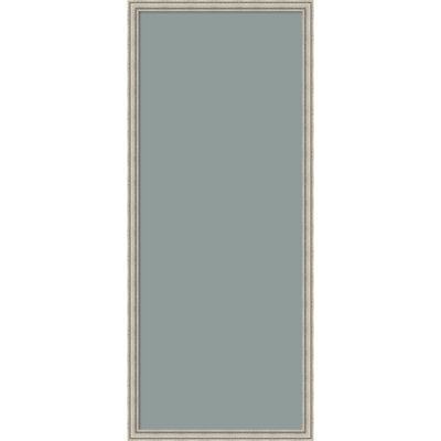 Tableau d'affichage encadré en tissu, tableau d'affichage bleu pâle 18 x 42 pour l'organisation murale
