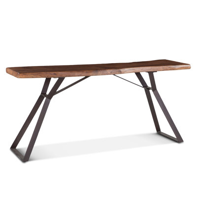 68'' Solid Wood Top Console Table