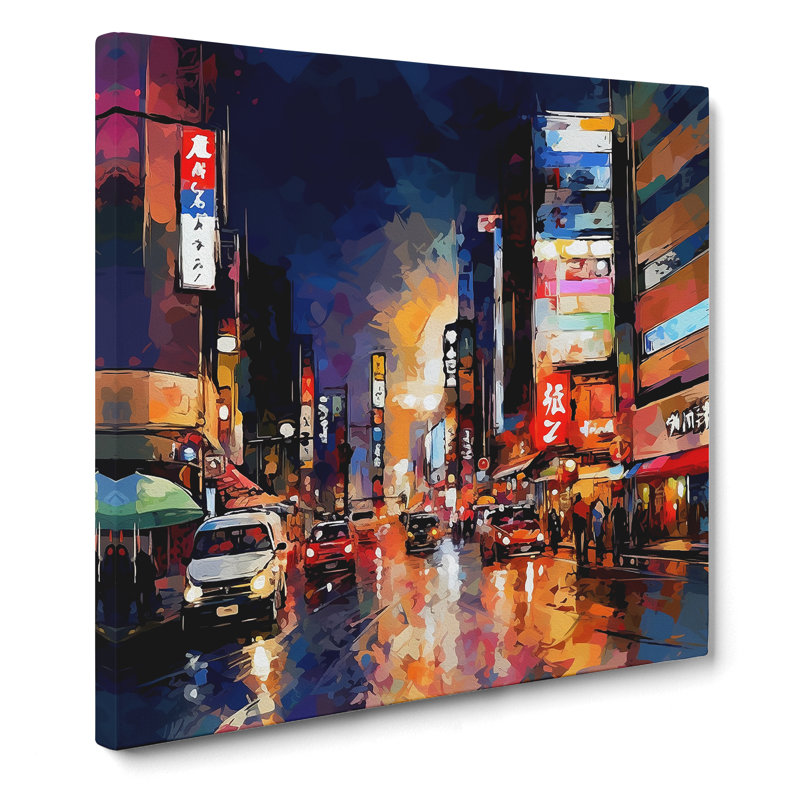 City Of Tokyo Abstract No.1 - Wrapped Canvas, 50cm H x 50cm W x 3cm D