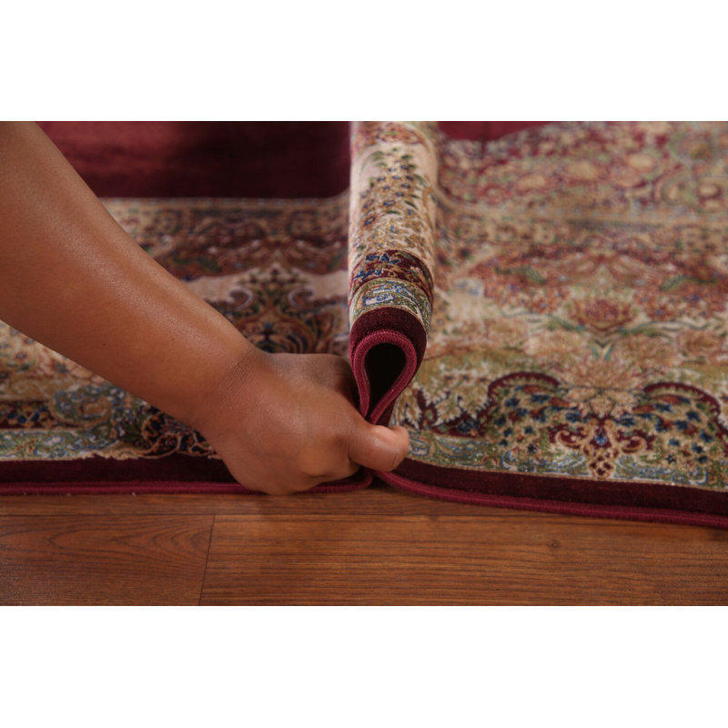Tapis oriental traditionnel bourgogne 7 x 10