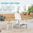Outdoor Side Table, HDPE Outdoor Table, Small Round Side Table Weather-Resistant, Outdoor Side Tables For Patio, Porch, Deck, End Table For Plant Stand, Living Room, Bedroom,-1419008361