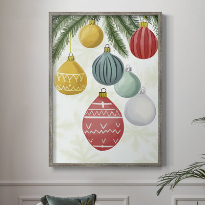 «Christmas Holiday», reproduction d'art encadrée CV - bois massif