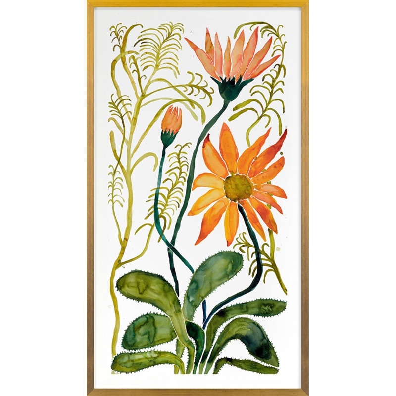 Wildflowers 13 Print by Judith Bigham, Gold Framed Paper