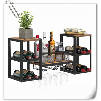 Ceris Wall Mounted Wine Bottle Rack