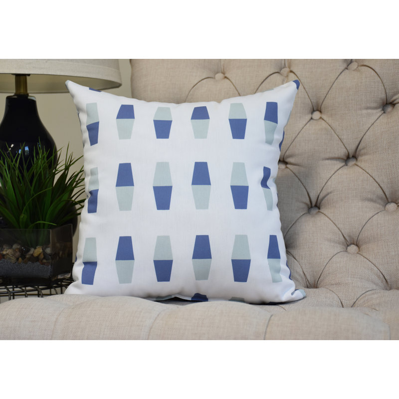 Housse et insert de coussin carré Nantucket, Bleu, 20 po x 20 po