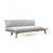 Coussin gris / structure brun clair est en rupture de stock