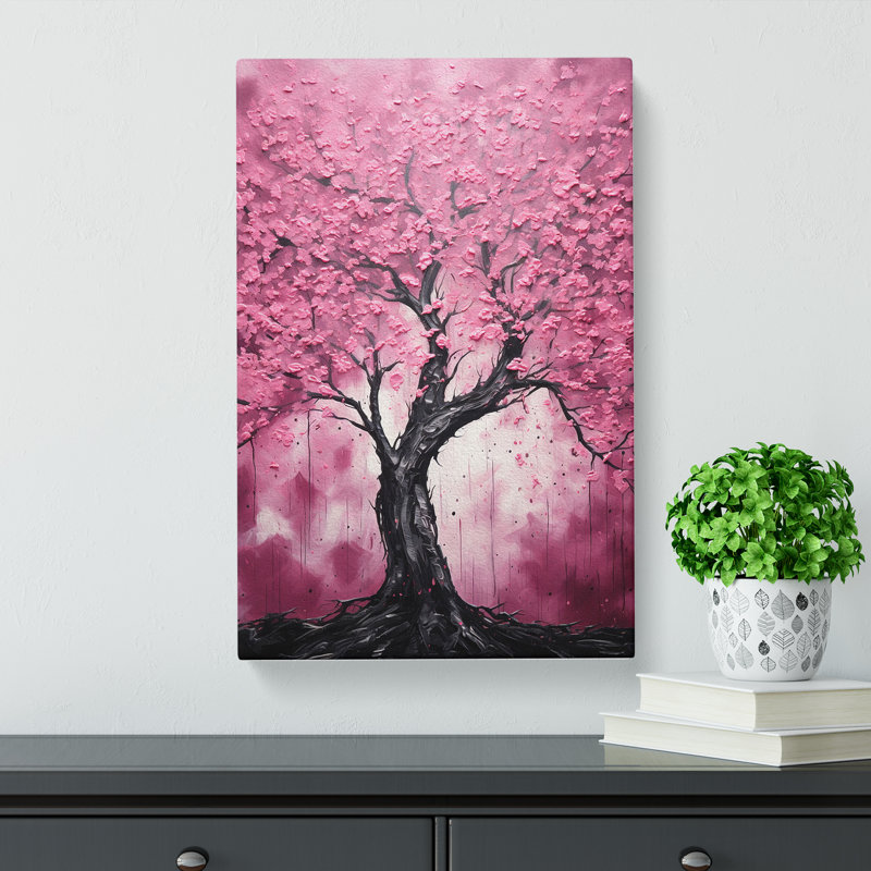 Cherry Blossom Tree Expressionism No.2 - Print, 60cm H x 40cm W x 3cm D