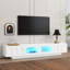 Meuble télé avec console en verre trempé cannelé-269248796